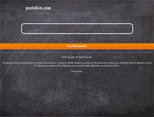 Tablet Screenshot of pastebim.com